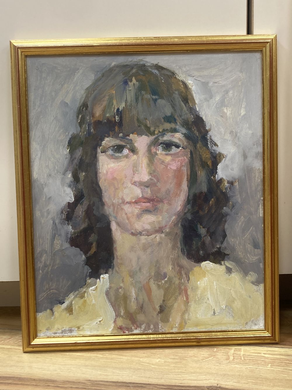 Frank Dobson (1888-1963), two oils on board, Study of a seated woman and Head study, 40 x 29cm and 30 x 24cm